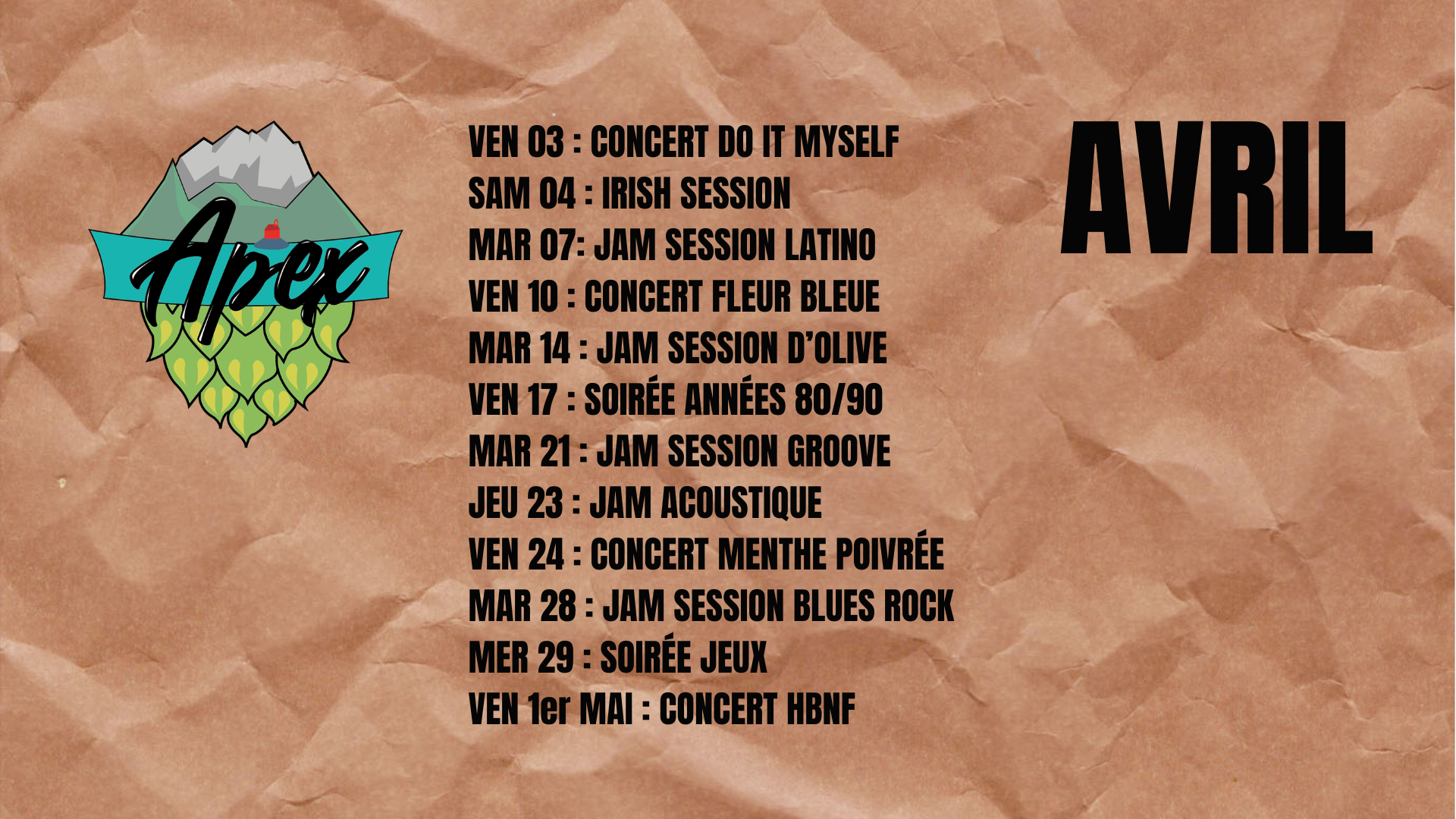 prog Avril 2026 apex